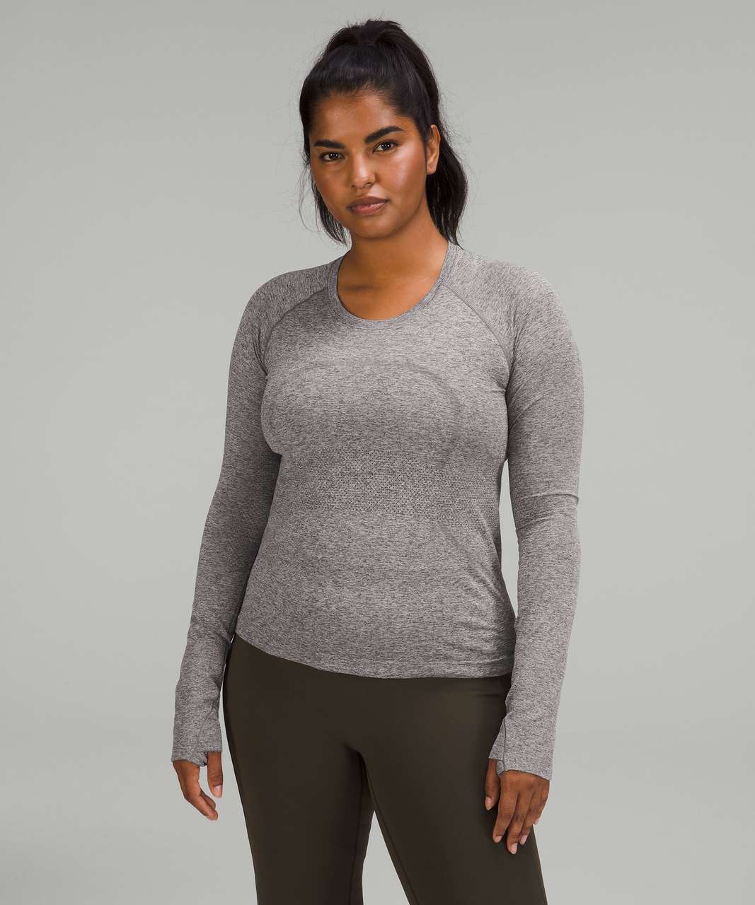 Lululemon Swiftly Tech Long Sleeve Shirt 2.0 *Race Length - Graphite Grey /  Vapor - lulu fanatics