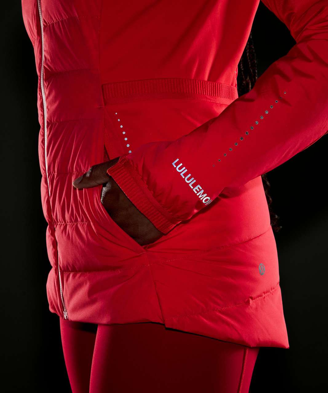 Lululemon Down for It All Jacket - Carnation Red