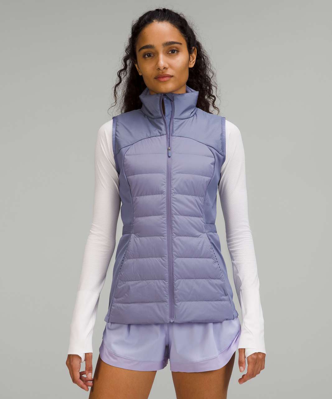 Lululemon Down For It All Vest - Peri Purple - lulu fanatics