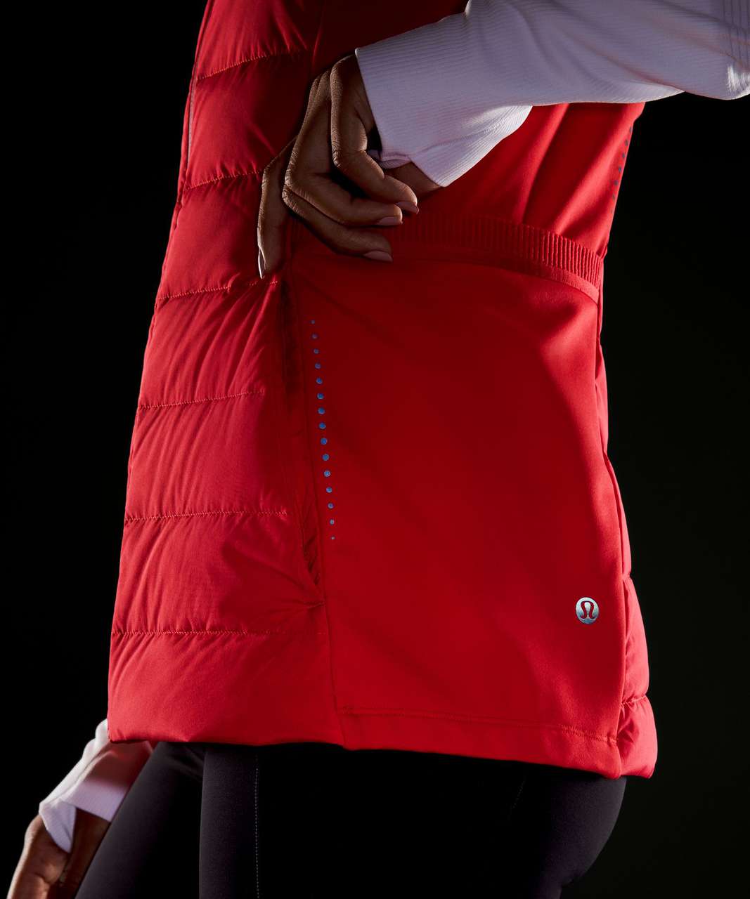 Lululemon Down For It All Vest - Carnation Red - lulu fanatics