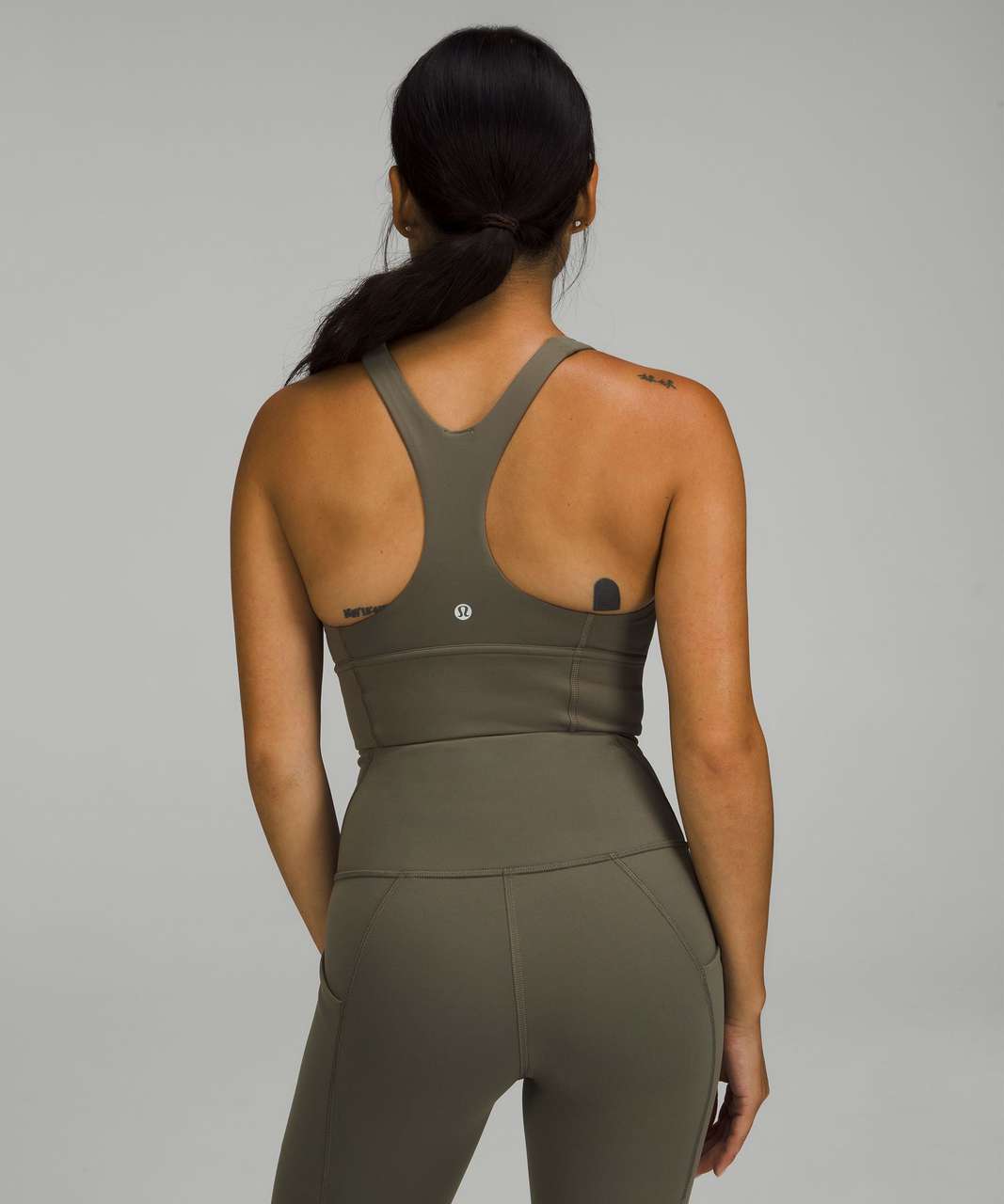 Lululemon Sports Bras Sale Clearance - Date Brown Wunder Train Long-Line Bra  Womens