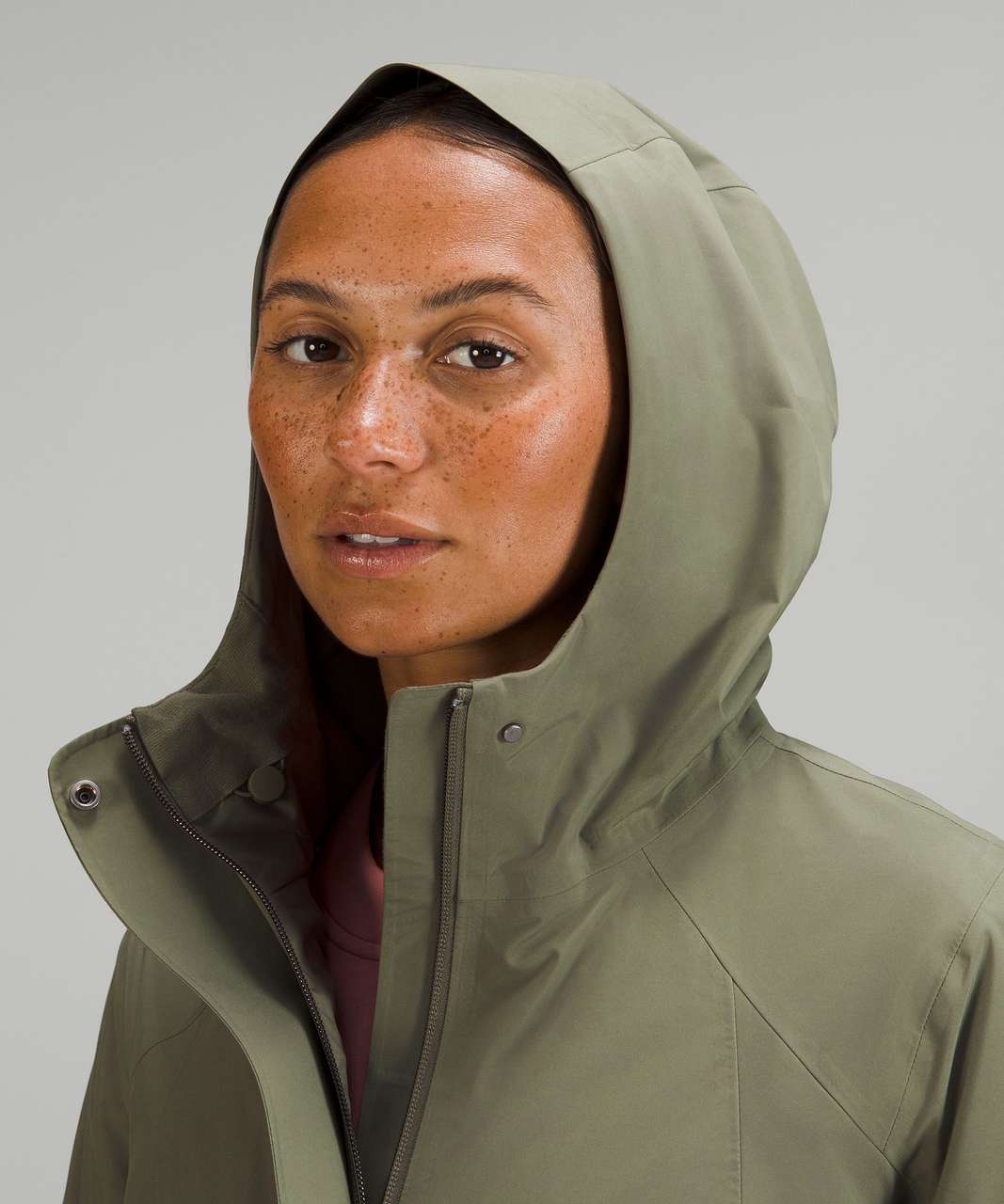 Lululemon Rain Rebel Jacket - Medium Olive - lulu fanatics