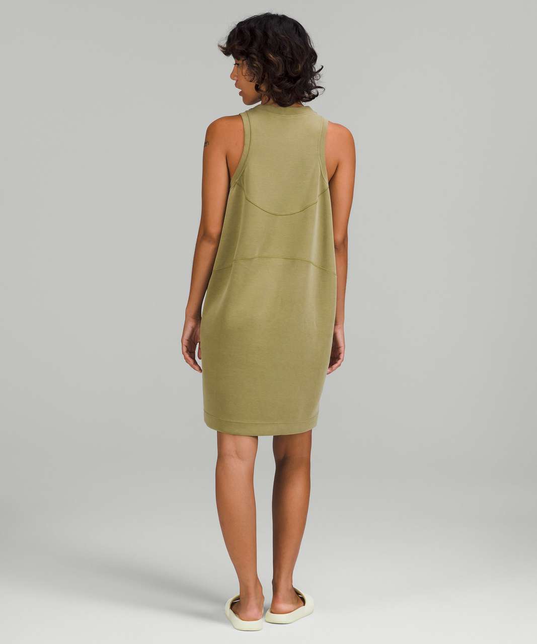 Lululemon Softstreme Back In Action Dress - Bronze Green