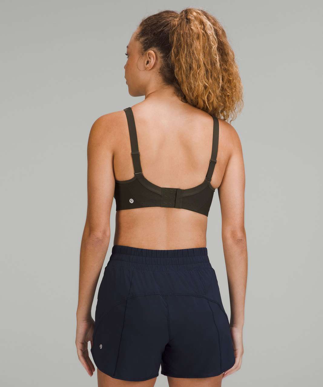 Lululemon Run Times Bra High Support, B-g Cups In Dark Olive