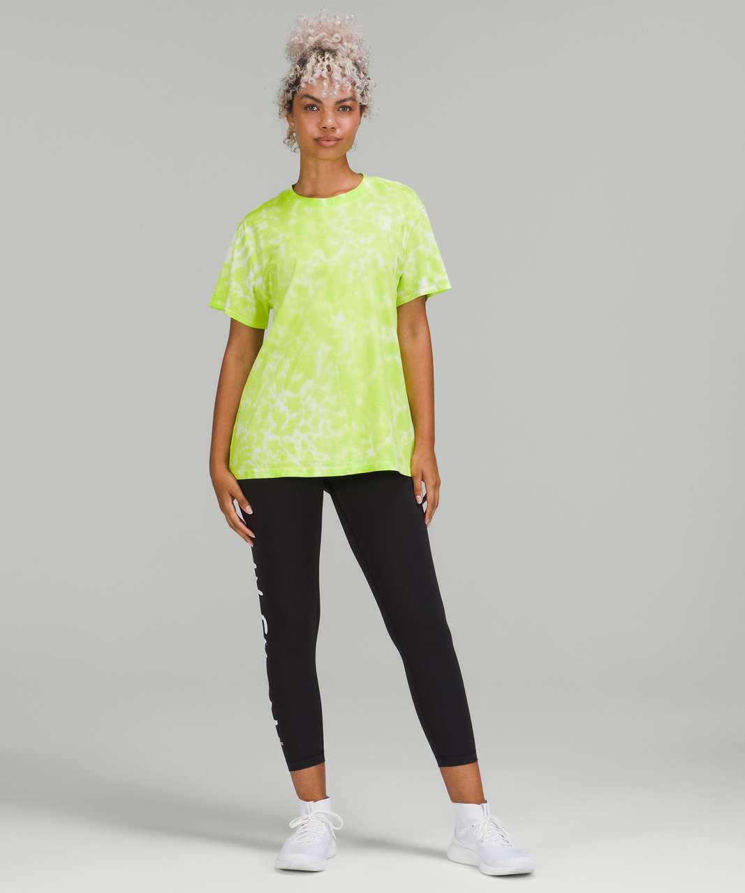 Lululemon All Yours Cotton T-Shirt *Tie Dye - Marmoleado Tie Dye Eccentric Lime