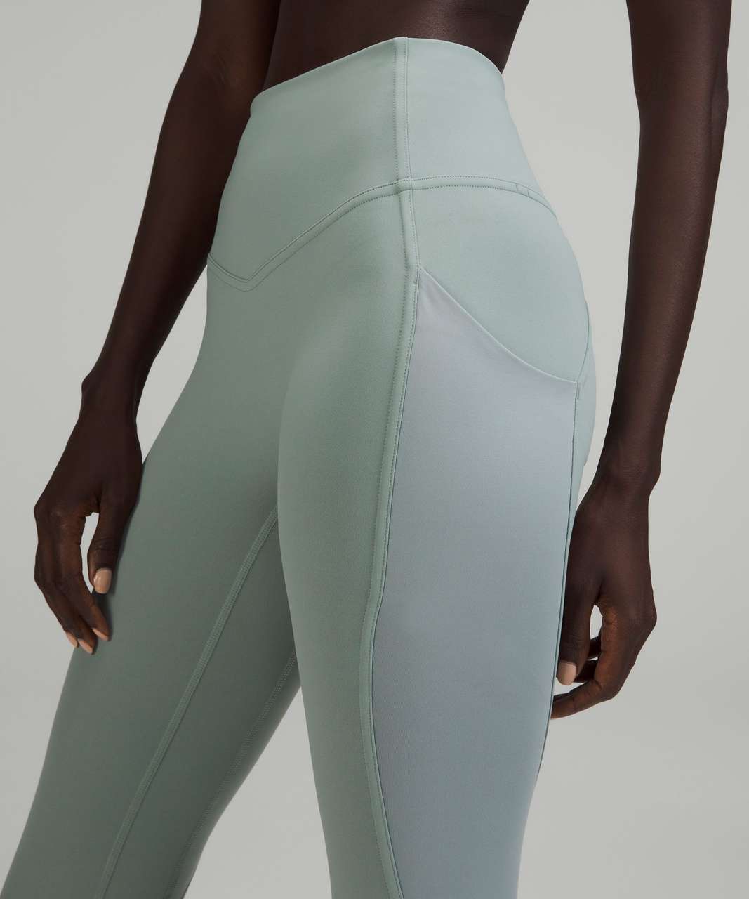 Lululemon lab Seamless Super-High-Rise Training Crop 23 - Misty Glade -  lulu fanatics