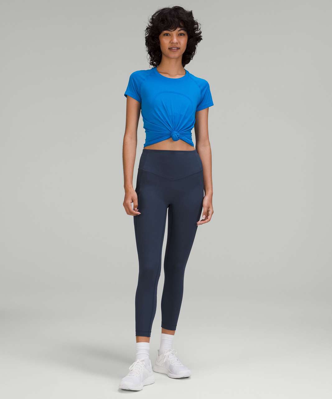 Lululemon Add Flare High-Rise Crop 21 - Mineral Blue - lulu fanatics