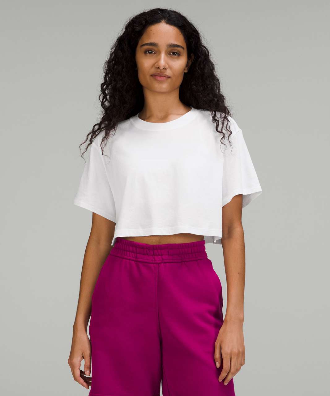 Lululemon All Yours Cropped T-Shirt - White