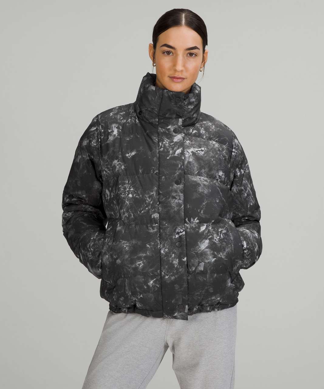 Lululemon Wunder Puff Jacket - Aquila Black Multi - lulu fanatics