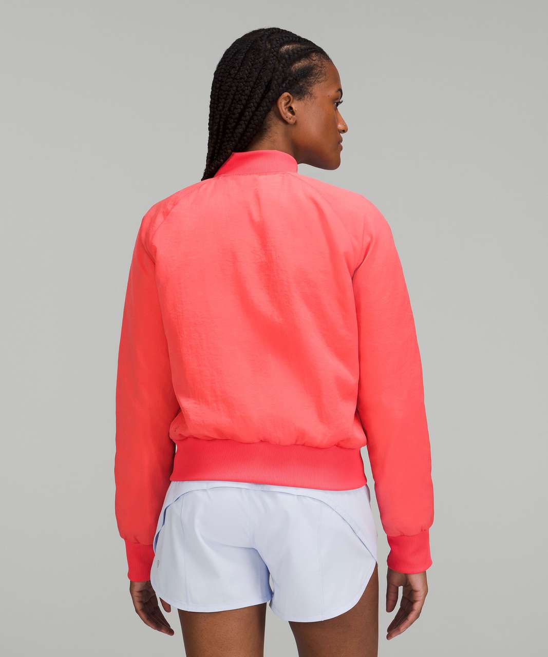 Lululemon Non-Stop Bomber Jacket - Pale Raspberry - lulu fanatics