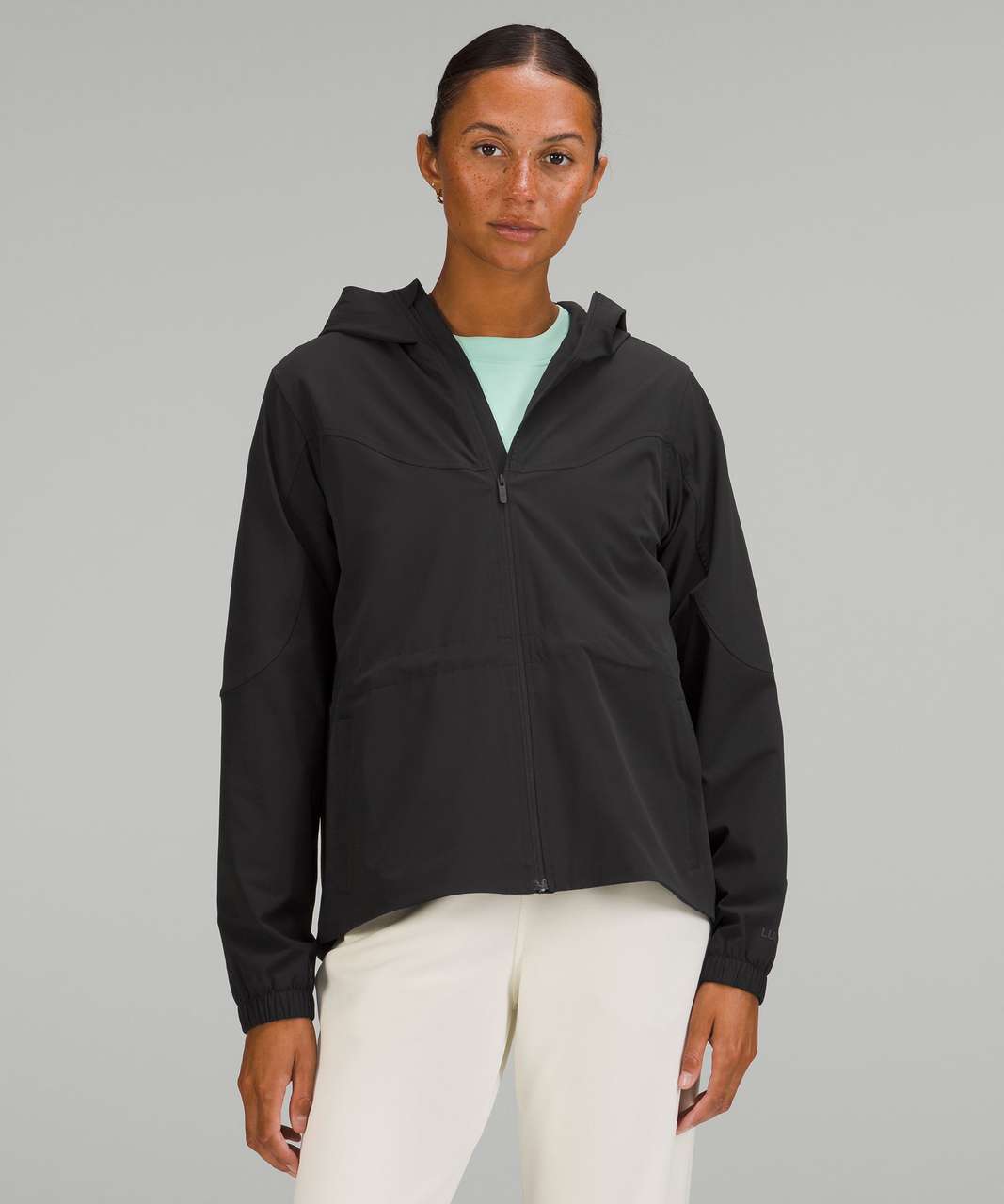 Lululemon Lightweight Hooded Jacket - Black - lulu fanatics