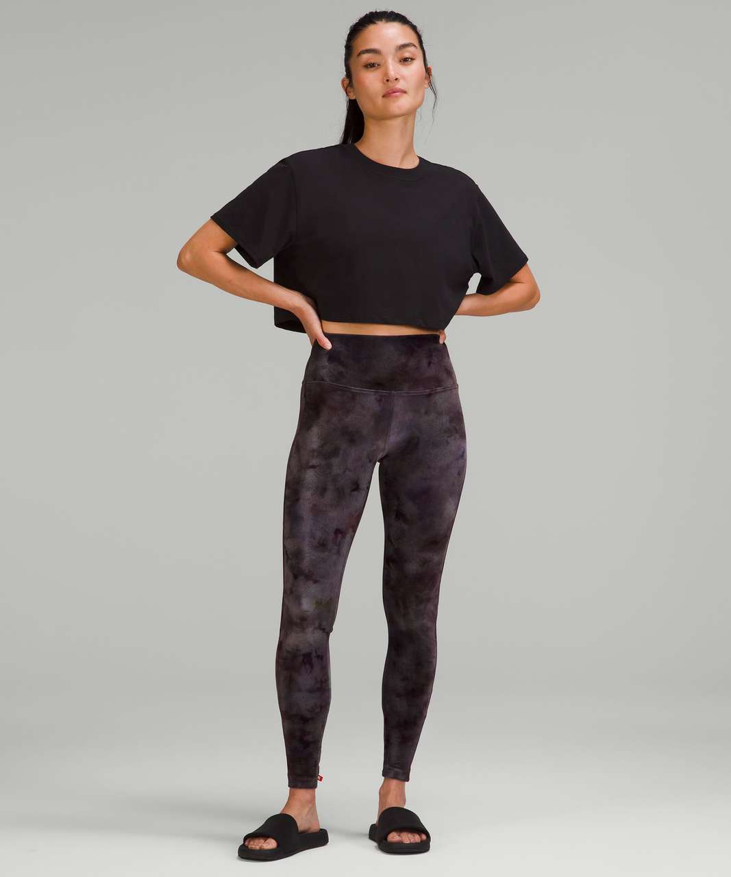 Lululemon Wunder Lounge Super-High-Rise Tight 28 - Heathered Core Medium  Grey - lulu fanatics