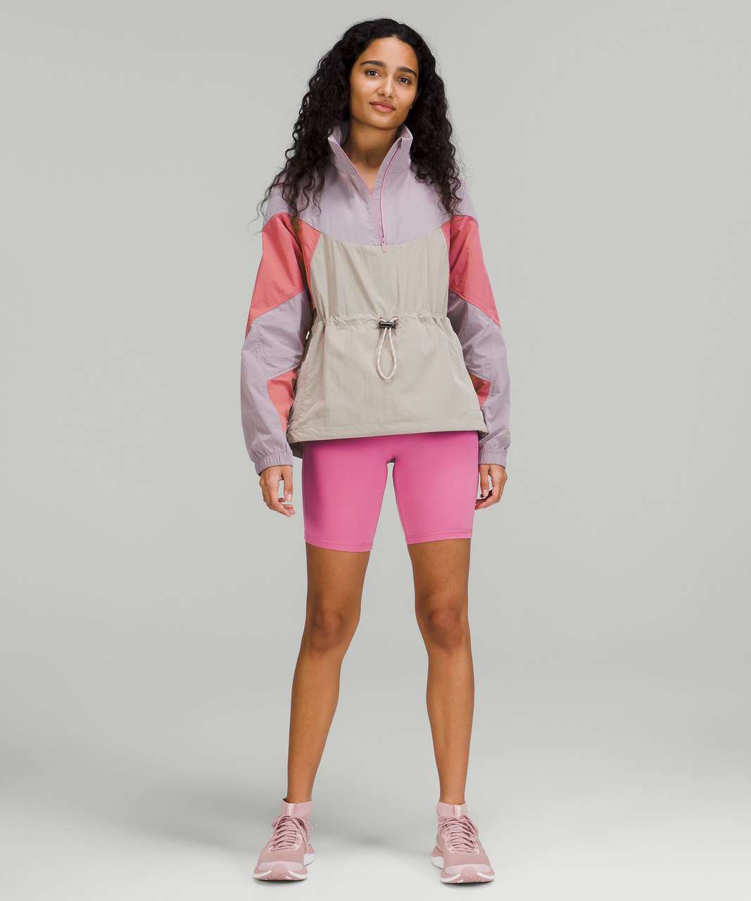 Lululemon Evergreen Anorak - Pink Taupe / Pink Blossom / Raw Linen - lulu  fanatics