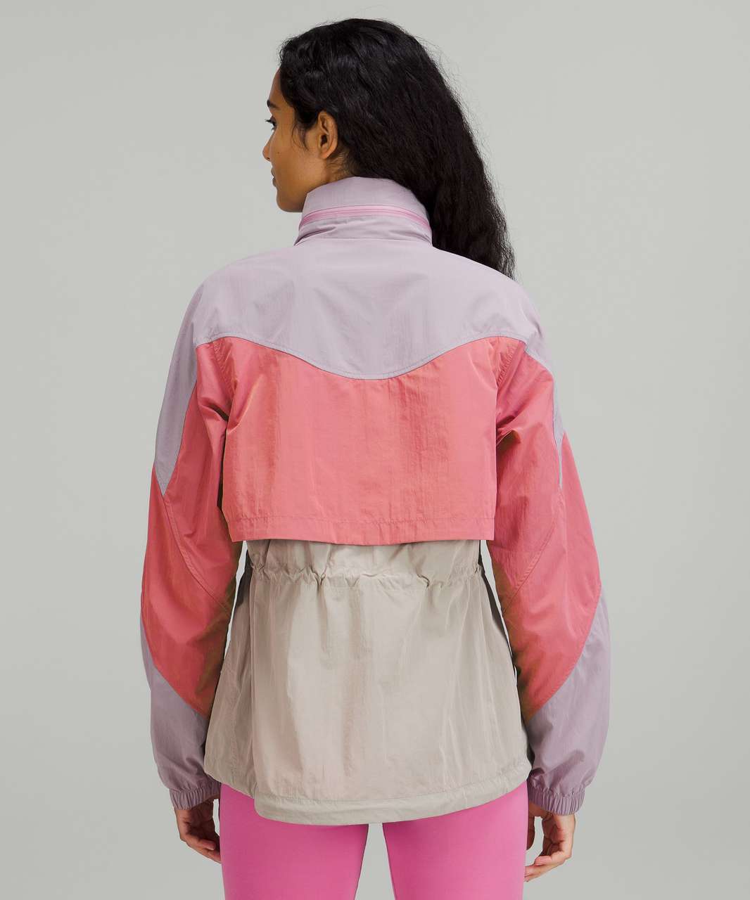 Lululemon Evergreen Anorak - Pink Taupe / Pink Blossom / Raw Linen