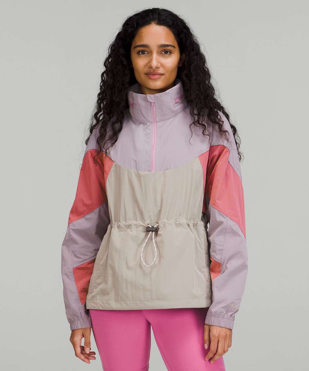 Lululemon Evergreen Anorak - Pink Taupe / Pink Blossom / Raw Linen - lulu  fanatics