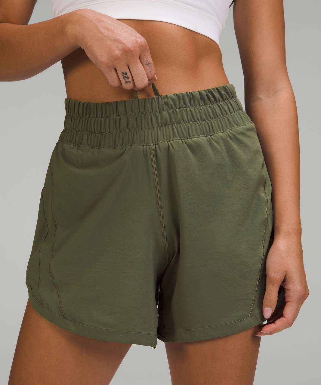Lululemon Track That High-Rise Lined Short 5" - Carob Brown