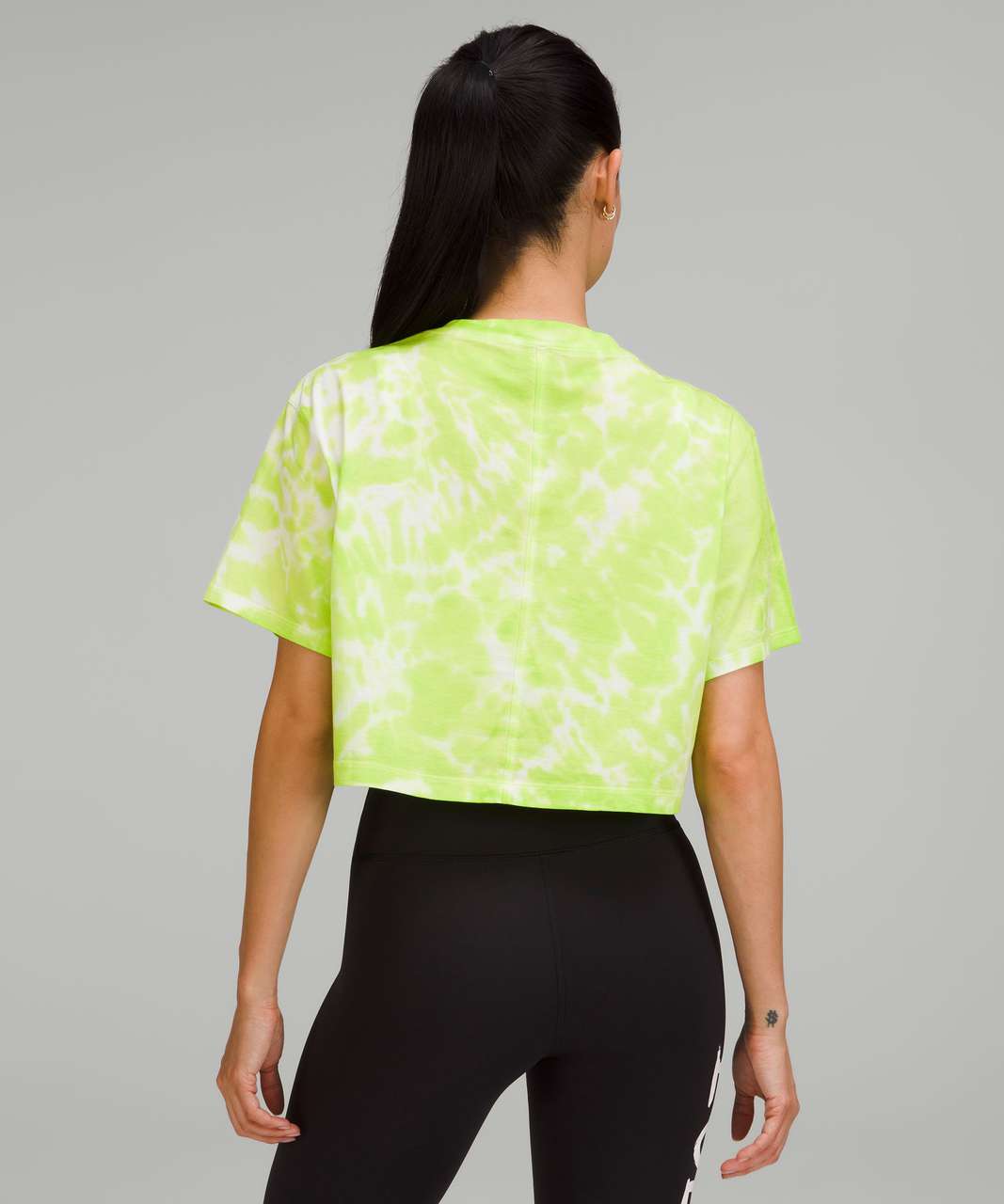 Lululemon All Yours Cotton T Shirt Marmoleado Tie Dye Eccentric Lime W -  beyond exchange