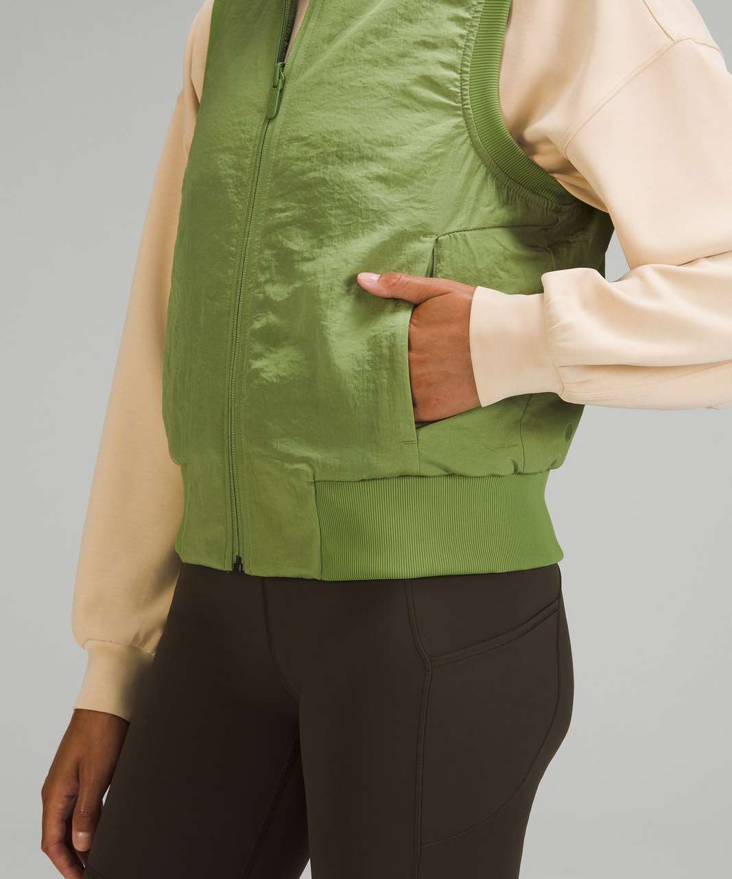 Lululemon Non-Stop Bomber Vest - Green Foliage