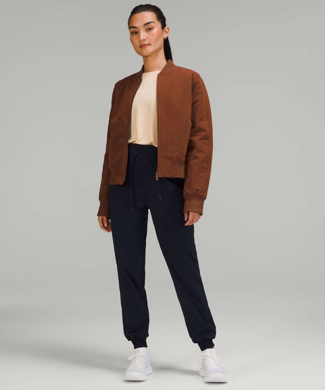 Lululemon Non-Stop Cotton Bomber Jacket - Roasted Brown