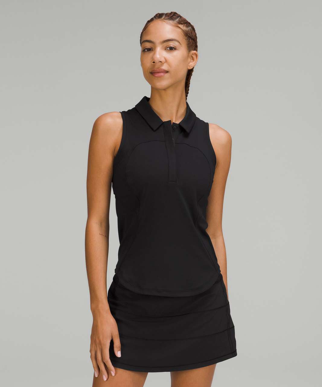 Lululemon Quick-Drying Sleeveless Polo Shirt - Black