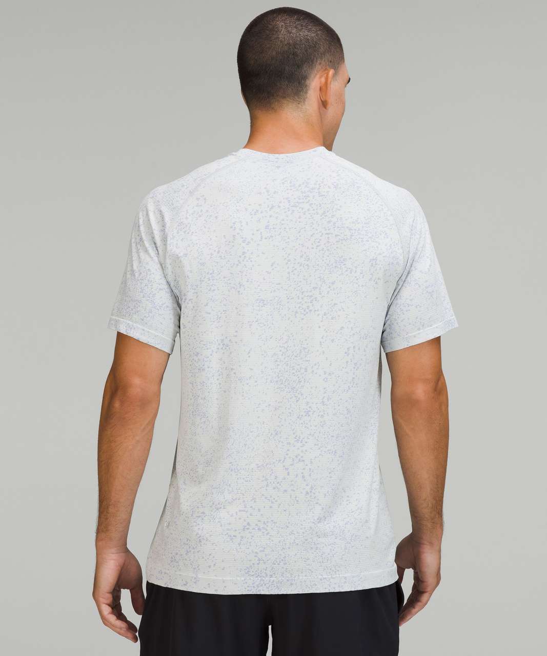 Lululemon Metal Vent Tech Short Sleeve Shirt 2.0 - Distorted Noise Charged Indigo / Lemon Sorbet