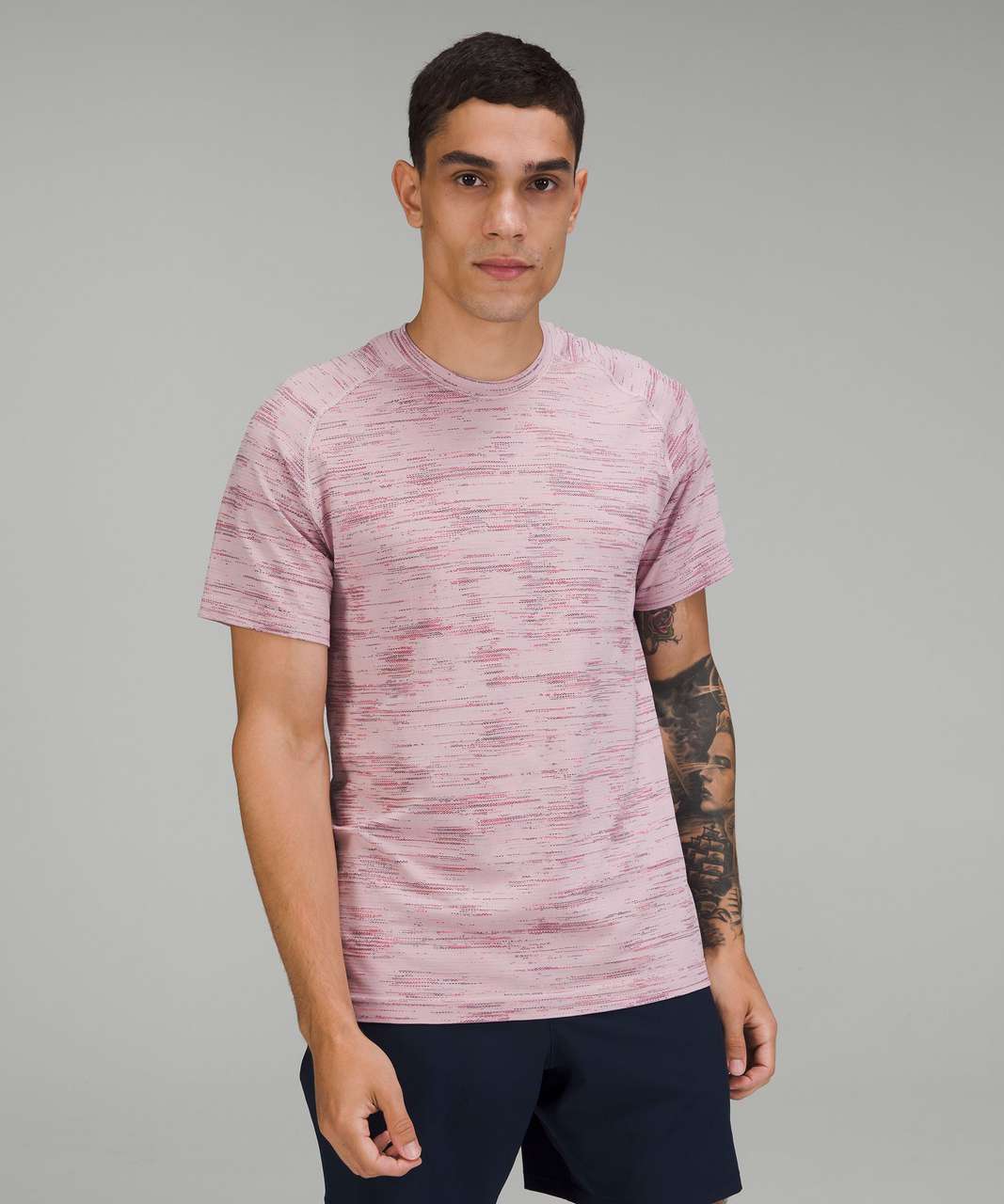 Lululemon Metal Vent Tech Short Sleeve Shirt 2.0 - Chroma Check Multi Strawberry Milkshake / Chroma Strawberry Milkshake Multi