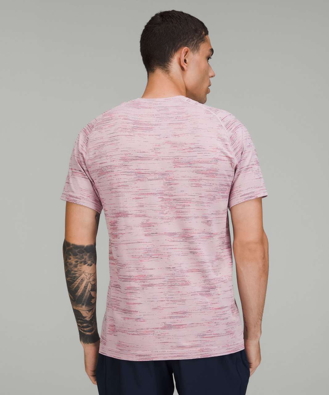 Lululemon Metal Vent Tech Short Sleeve Shirt 2.0 - Chroma Check Multi Strawberry Milkshake / Chroma Strawberry Milkshake Multi