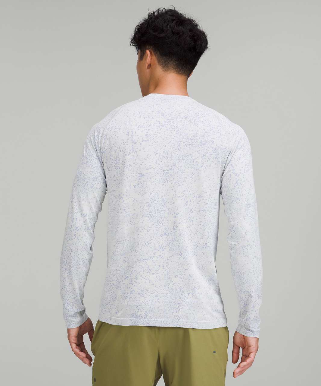 Lululemon Metal Vent Tech Long Sleeve Shirt 2.0 - Distorted Noise Charged Indigo / Lemon Sorbet