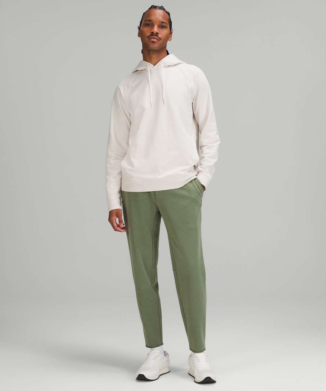 Lululemon GridLiner Fleece Jogger - Heathered Green Twill