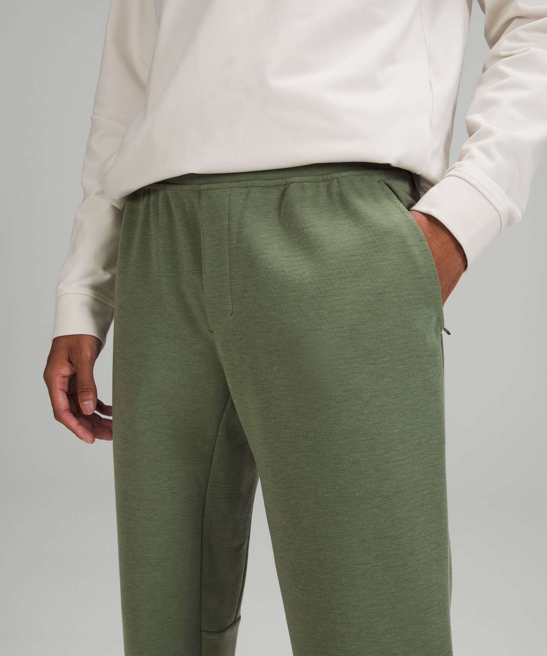 Lululemon GridLiner Fleece Jogger - Heathered Green Twill