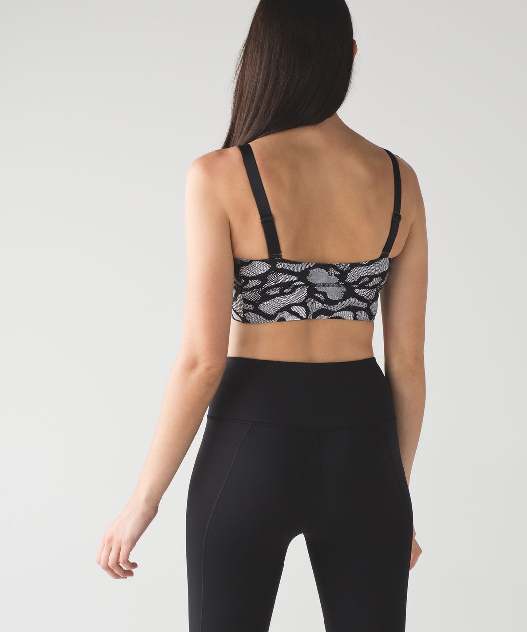 Lululemon Both Ways Bra - Mini Warp White Black / Black - lulu