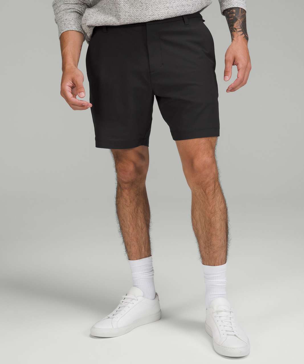 Black Commission 7” jersey shorts, Lululemon