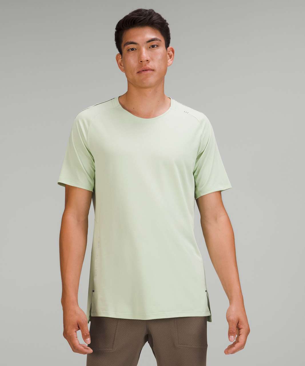 Lululemon Textured Training Short Sleeve Shirt - Heathered Arctic Mint