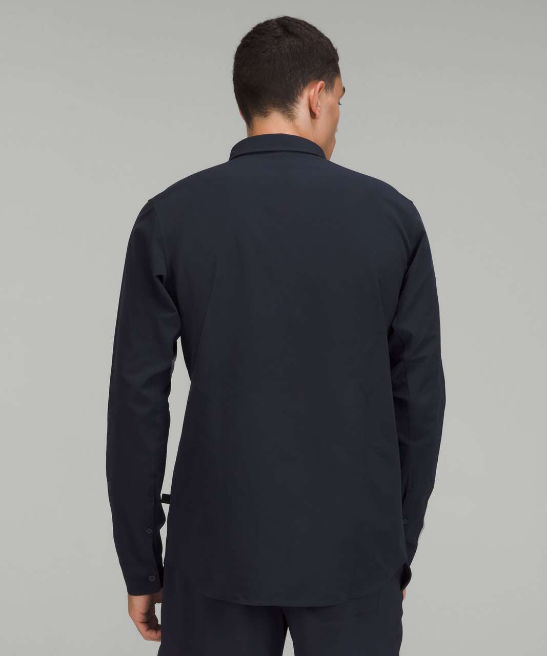 New Venture Slim-Fit Long-Sleeve Shirt in Blue Linen with ABC Slim-Fit  Trouser in Nomad : r/Lululemen