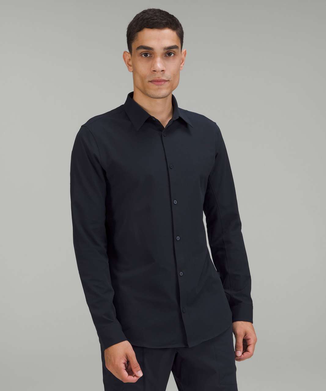 Lululemon New Venture Long Sleeve Shirt - Classic Navy - lulu fanatics