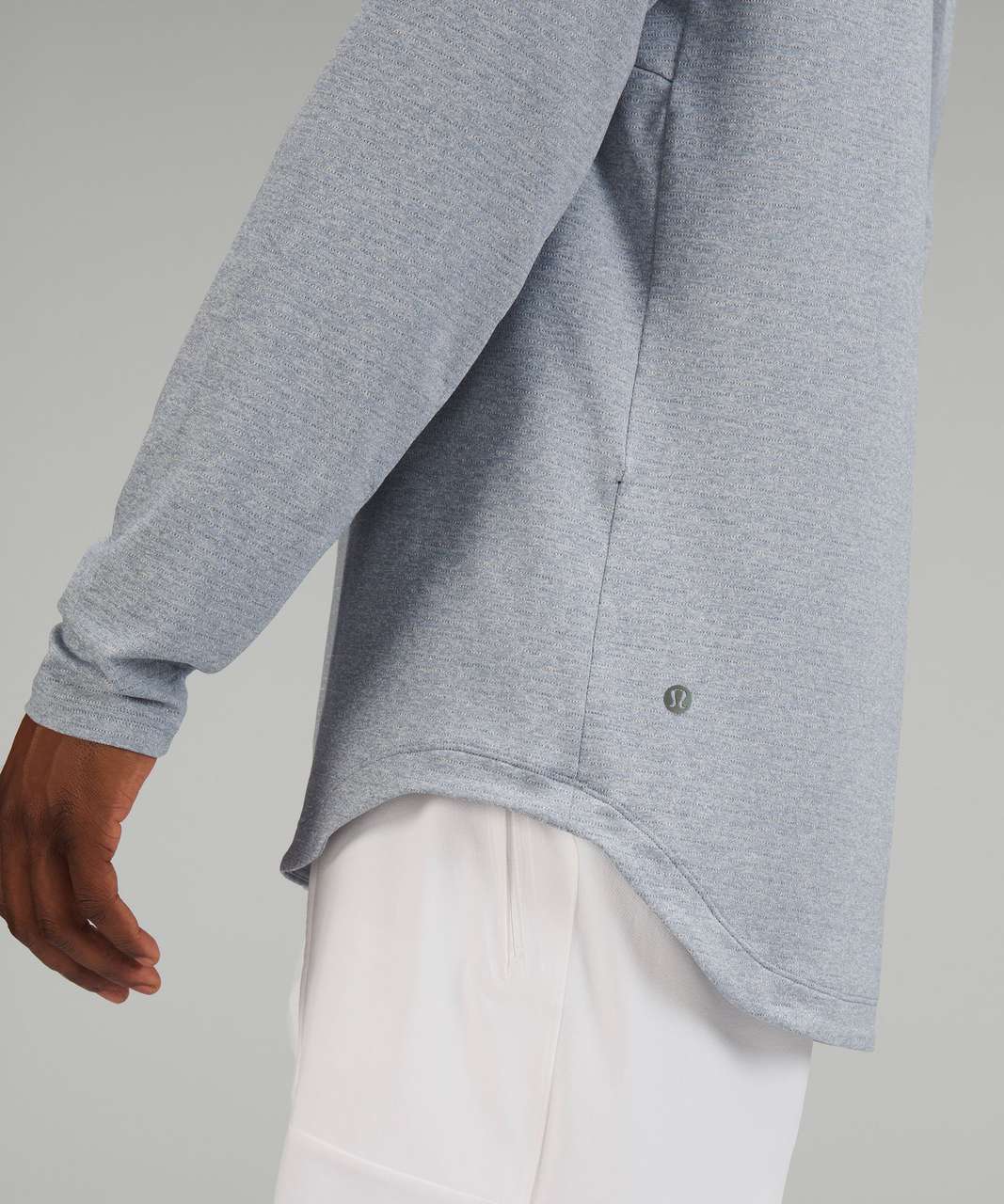 Lululemon Drysense Training Hoodie - Heathered Chambray