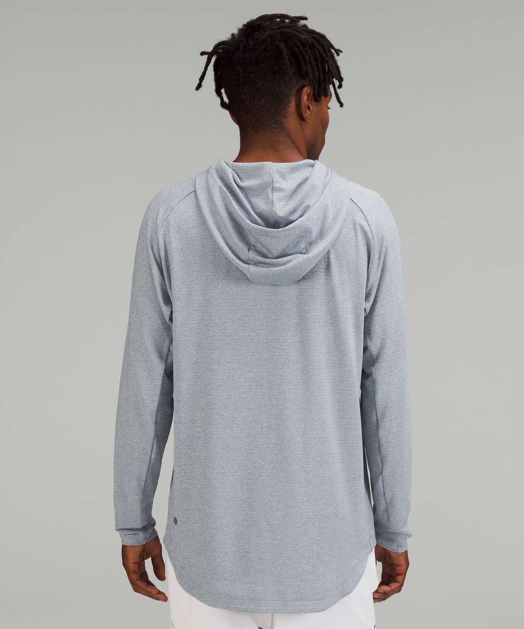 Lululemon Drysense Training Hoodie - Heathered Chambray