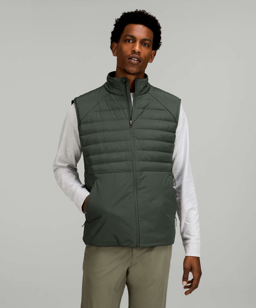 Lululemon Down for It All Vest - Smoked Spruce - lulu fanatics