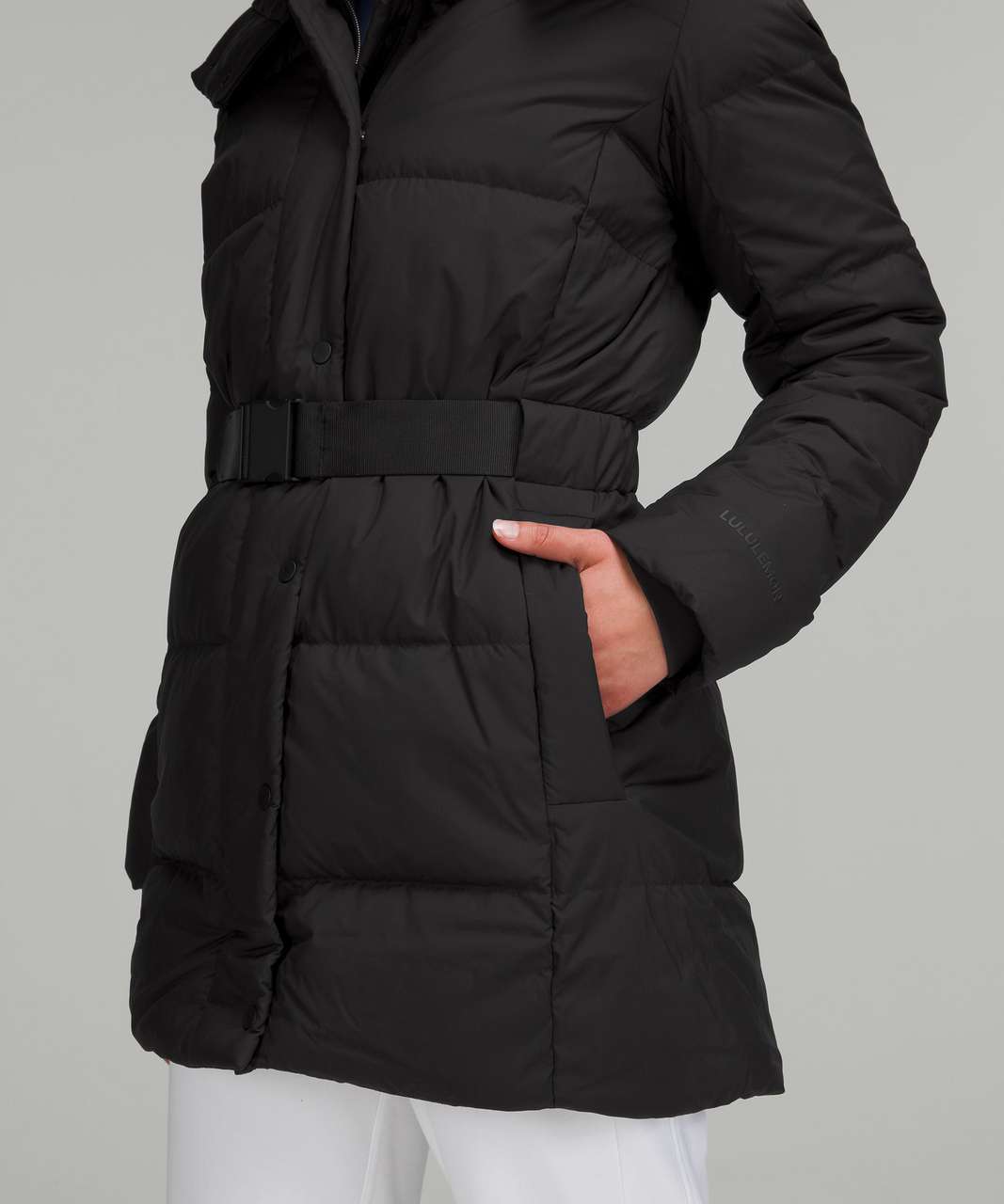 Lululemon Wunder Puff Waist Jacket - Black (First Release) - lulu fanatics