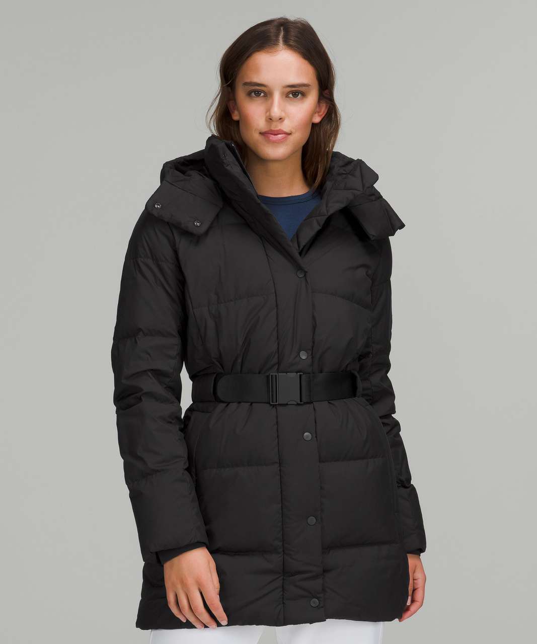 Lululemon Wunder Puff Cropped Jacket - Black (First Release) - lulu fanatics