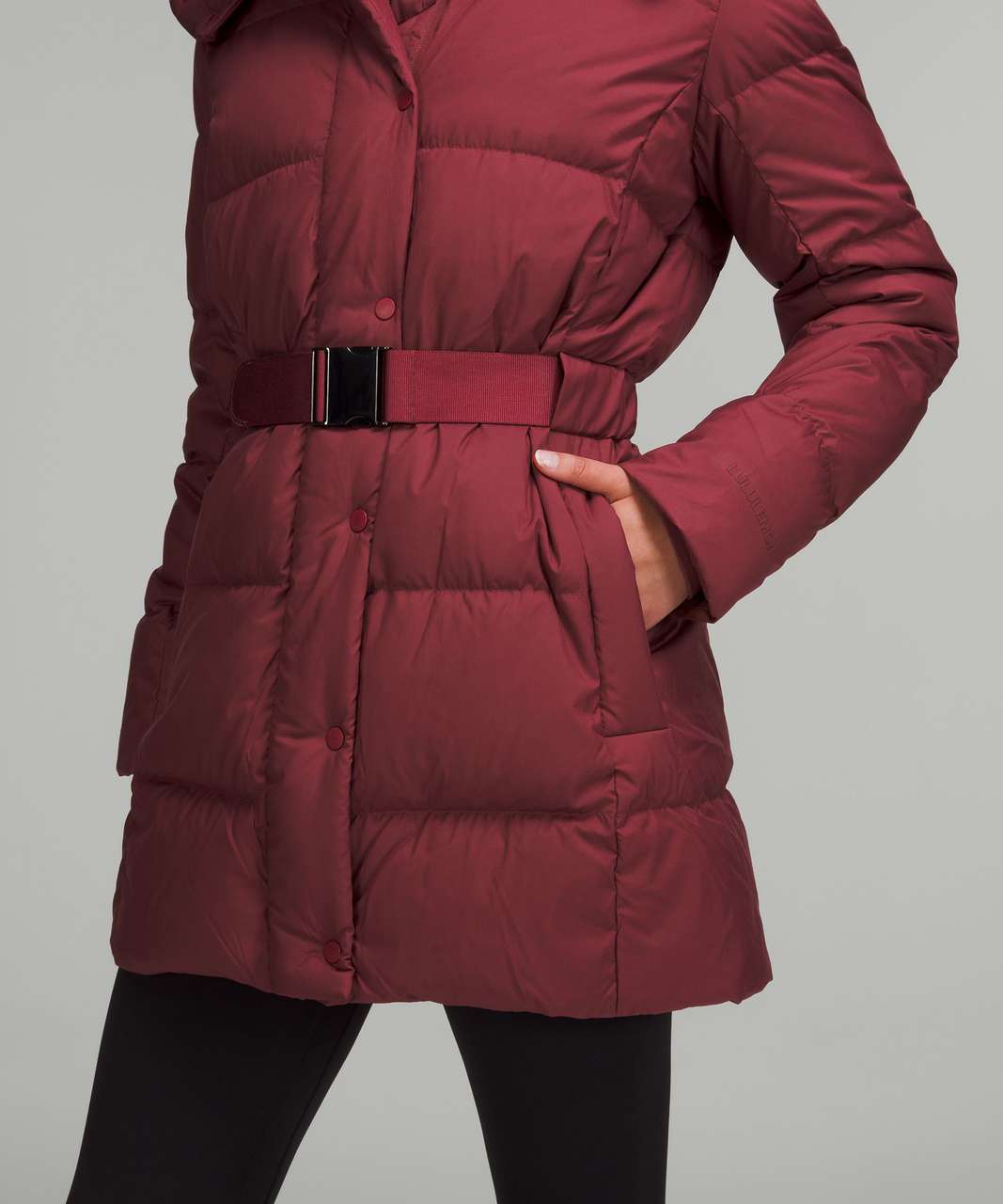 Lululemon Wunder Puff Waist Jacket - Mulled Wine - lulu fanatics