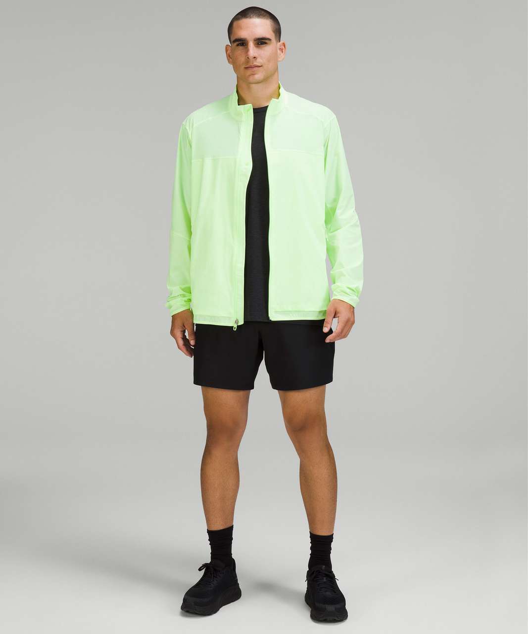 Lululemon Stretch Ventilated Running Jacket - Faded Zap - lulu fanatics