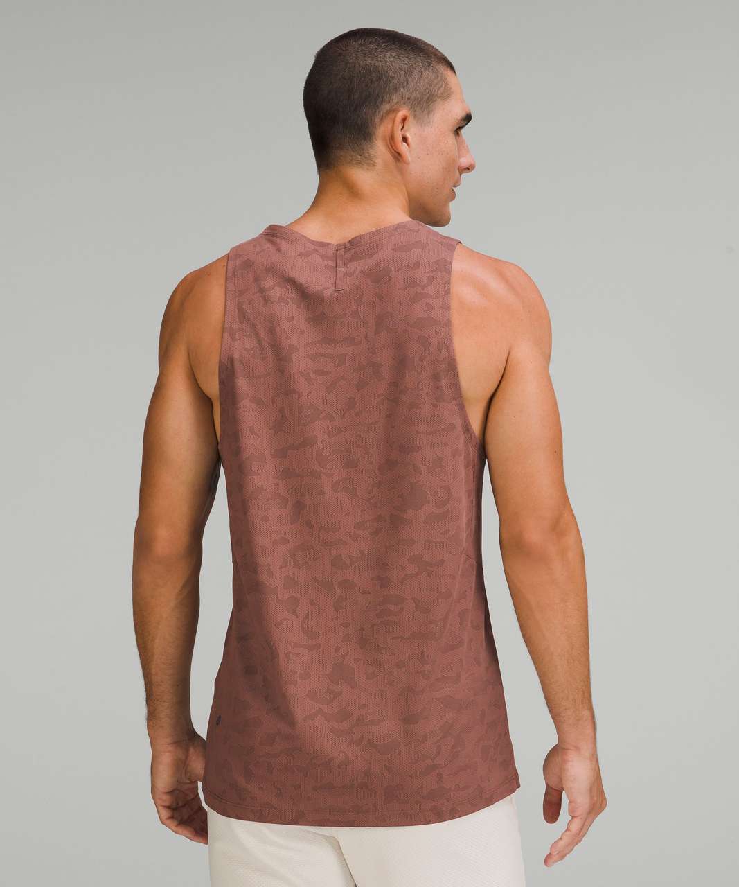 Lululemon Textured Training Tank Top - Landscape Camo Smoky Topaz Graphite Grey