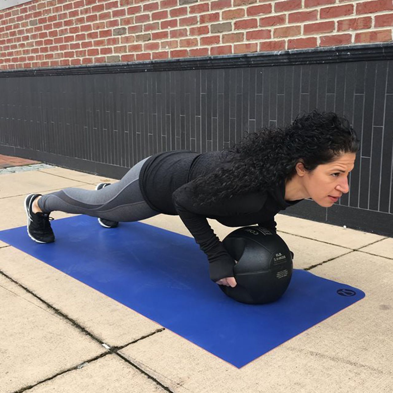 Lululemon Featherlight Tight - Heathered Black