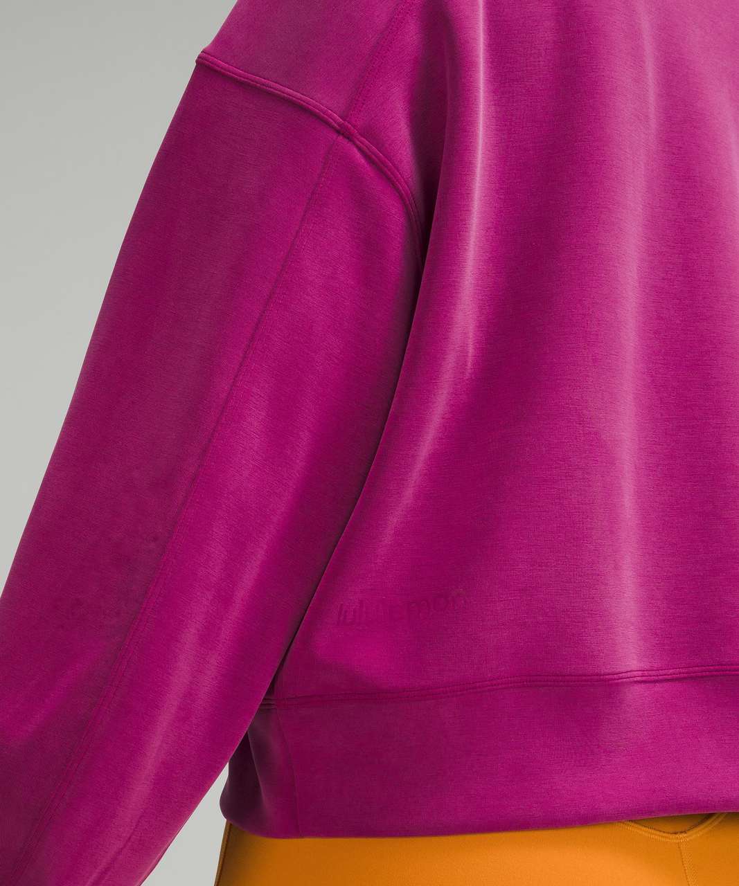 Lululemon Perfectly Oversized Cropped Crew *Softstreme - Magenta Purple