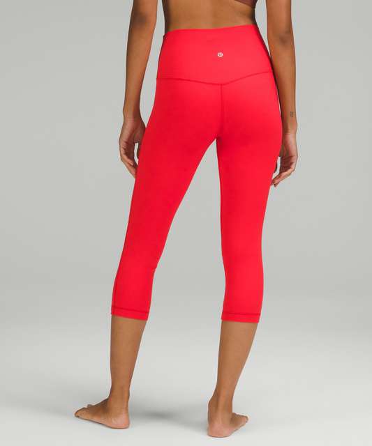 Lululemon Align High-Rise Crop 23” Size 10 - Raspberry Cream Pink Leggings