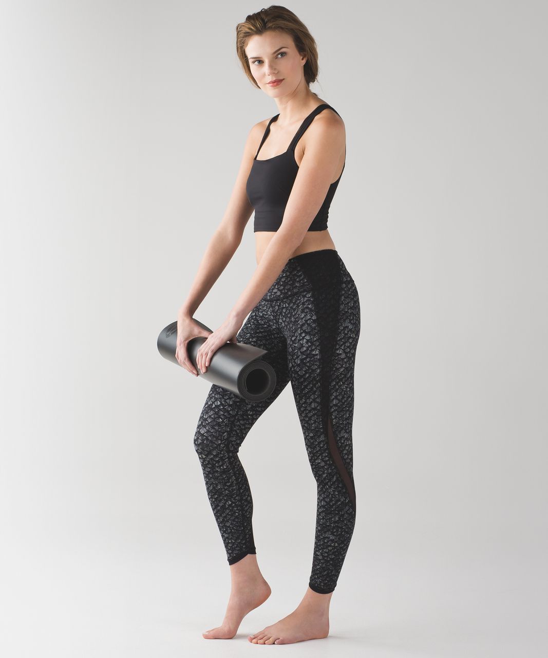 Lululemon Featherlight Tight - Iridescent Multi Black / Black