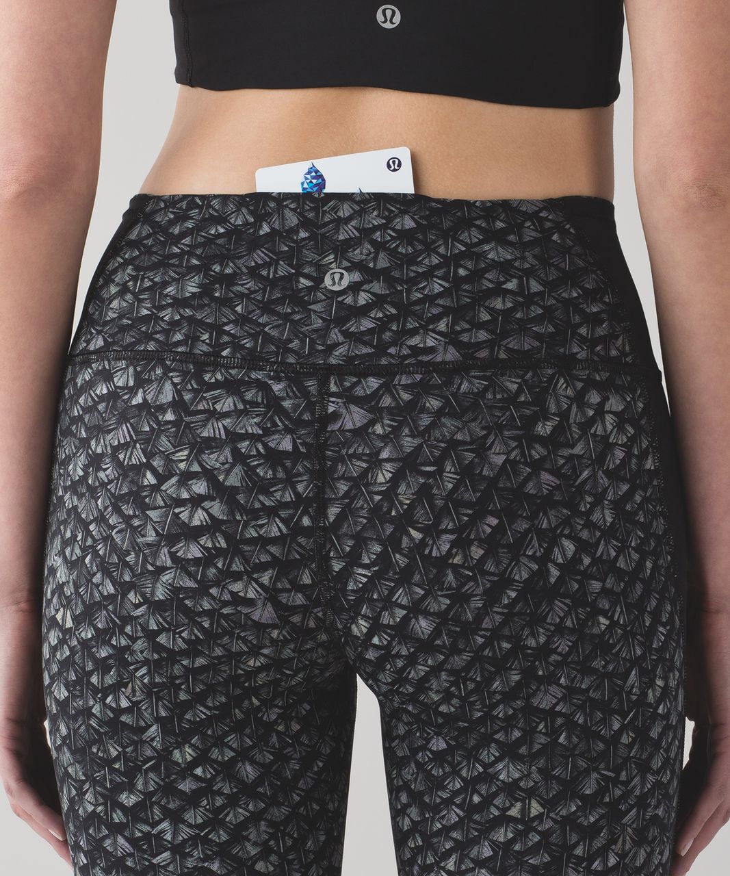 Lululemon Featherlight Tight - Iridescent Multi Black / Black