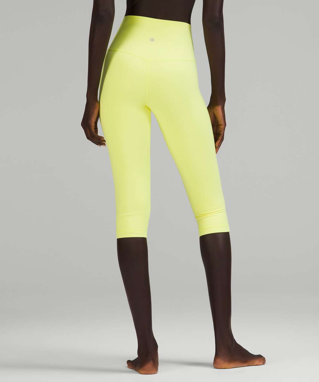 Lululemon Align High-Rise Crop 21 - Electric Lemon - lulu fanatics