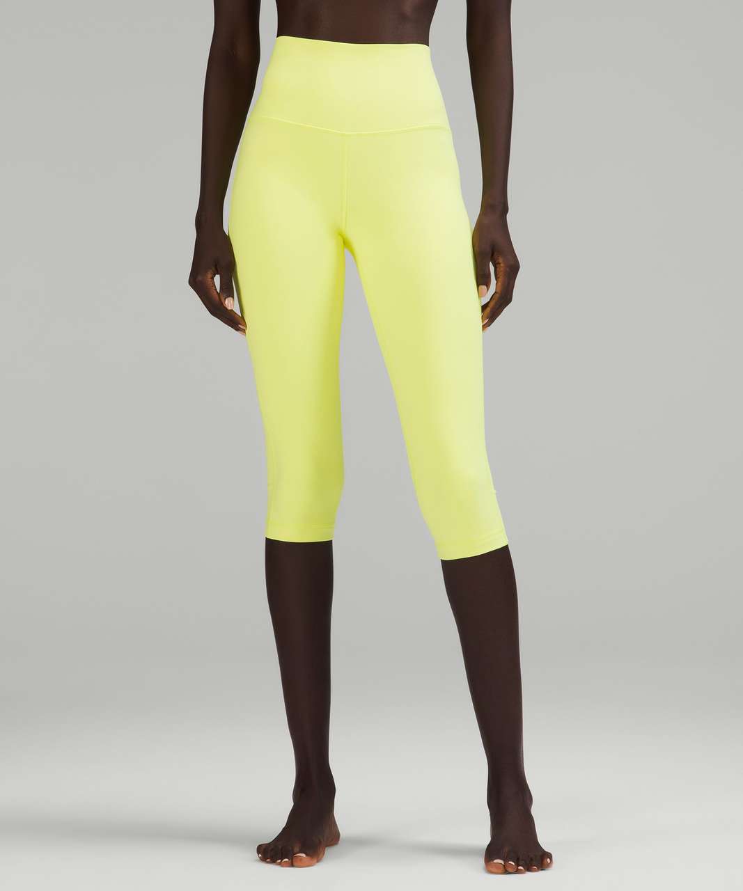 Lululemon Align High-Rise Crop 17 - Electric Lemon - lulu fanatics